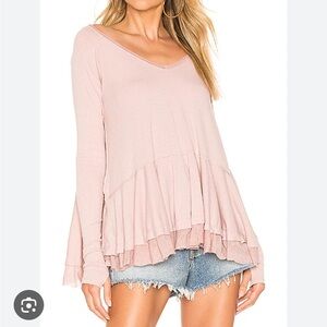 Free People Tangerine Tee in Mauve